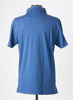 Polo tissage jersey manches courtes bleu POU NOU homme