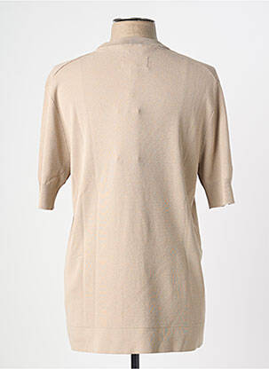 Pull stretch manches courtes beige MATINIQUE homme