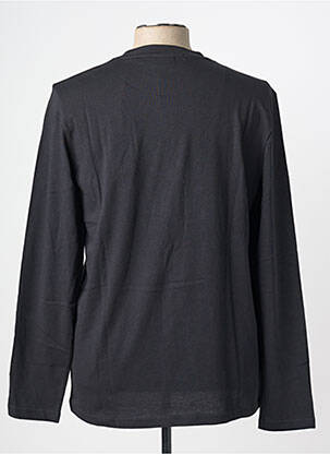T-shirt broderie manches longues noir MUSTANG homme