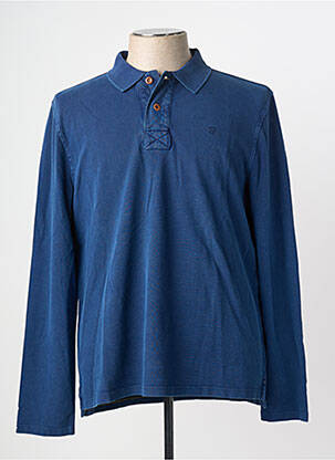 Polo manches longues manches longues bleu WHITE STUFF homme