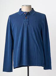 Polo manches longues manches longues bleu WHITE STUFF homme