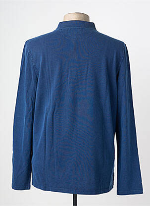 Polo manches longues manches longues bleu WHITE STUFF homme