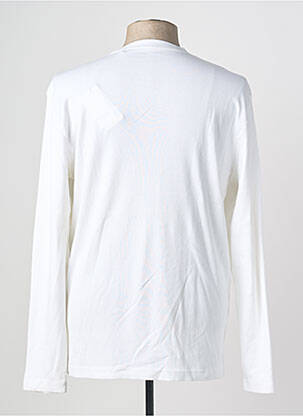 T-shirt broderie manches longues blanc MUSTANG homme