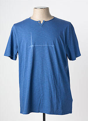 T-shirt coupe cintrée manches courtes bleu POU NOU homme