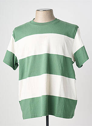 T-shirt stretch manches courtes vert MUSTANG homme