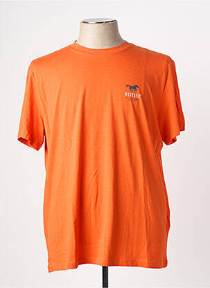T-shirt orange MUSTANG homme