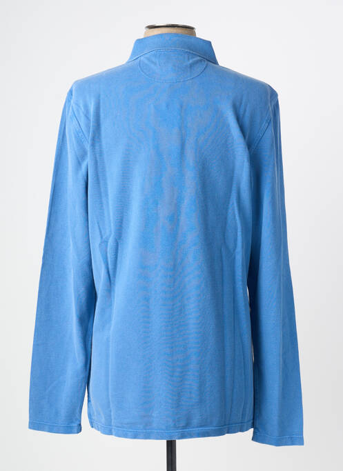 Polo manches longues manches longues bleu WHITE STUFF homme
