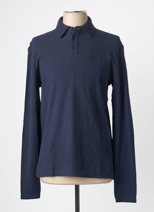 Polo manches longues manches longues bleu MUSTANG homme