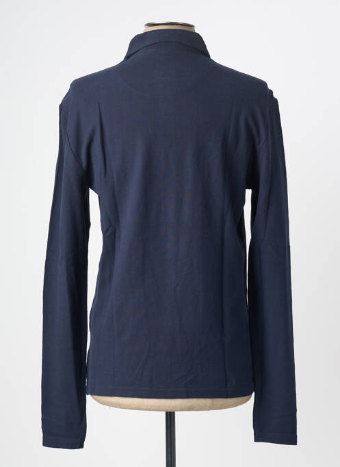 Polo manches longues manches longues bleu MUSTANG homme