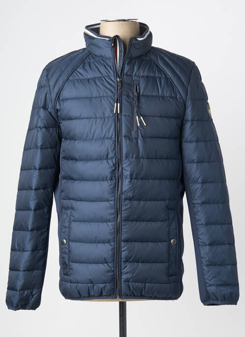 Doudoune poches sans capuche bleu FQ1924 homme