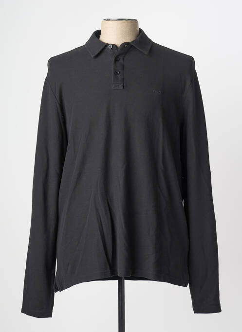 Polo manches longues manches longues noir MUSTANG homme