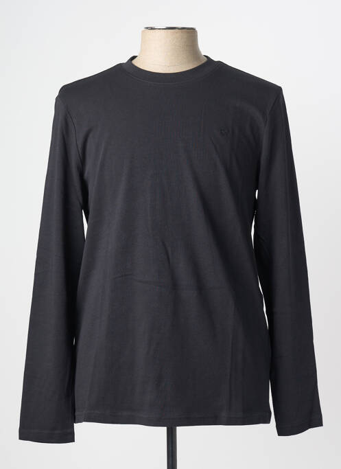 T-shirt broderie manches longues noir MUSTANG homme