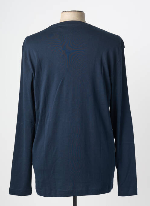 T-shirt coupe cintrée manches longues bleu MUSTANG homme