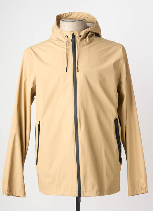 Imperméable coupe droite a capuche beige TANTÄ homme