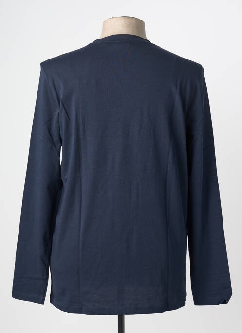 T-shirt coupe cintrée manches longues bleu MUSTANG homme