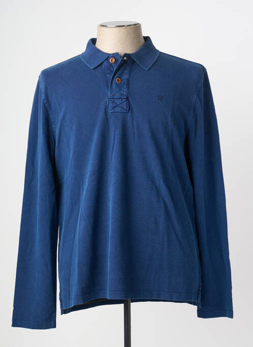 Polo manches longues manches longues bleu WHITE STUFF homme