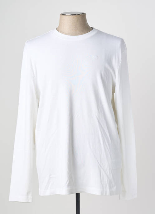 T-shirt coupe cintrée manches longues blanc MUSTANG homme