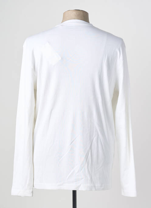 T-shirt coupe cintrée manches longues blanc MUSTANG homme