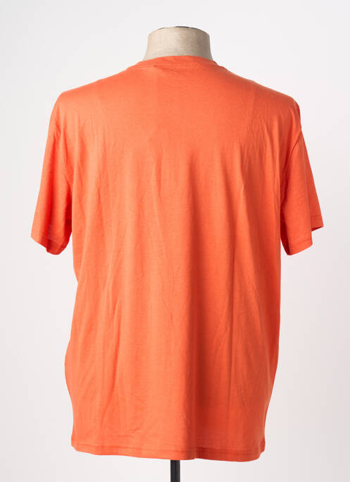 T-shirt stretch manches courtes orange MUSTANG homme