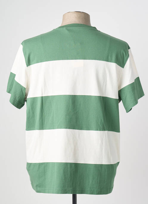 T-shirt stretch manches courtes vert MUSTANG homme