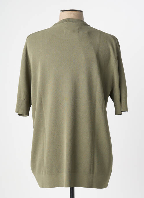 Pull stretch manches courtes vert MATINIQUE homme