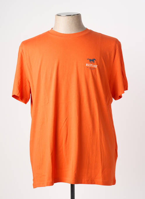 T-shirt orange MUSTANG homme