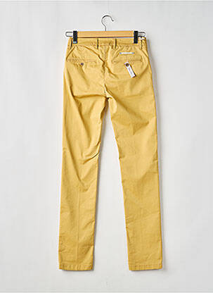 Pantalon chino tissage popeline taille normale jaune TELERIA ZED homme
