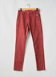 Pantalon chino stretch taille normale orange MAISON OSCAR homme