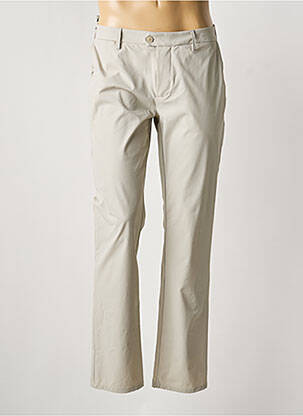 Pantalon chino tissage popeline taille normale beige TELERIA ZED homme