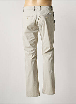 Pantalon chino tissage popeline taille normale beige TELERIA ZED homme