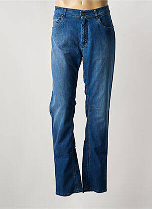 Jeans coupe droite stretch taille normale bleu TELERIA ZED homme