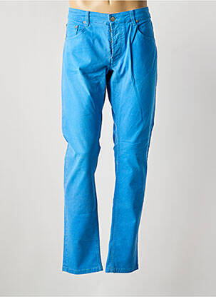 Jeans coupe slim fermeture boutonnée sur le devant taille normale bleu SERGE BLANCO homme