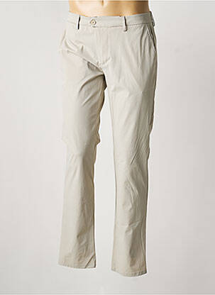 Pantalon chino tissage popeline taille normale beige TELERIA ZED homme