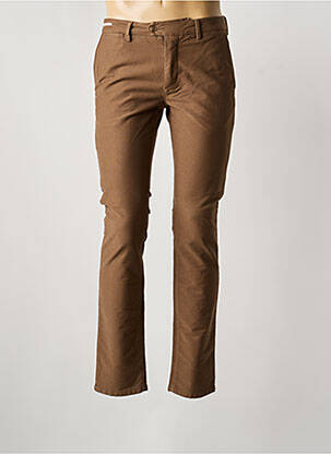 Pantalon chino tissage popeline taille normale gris TELERIA ZED homme