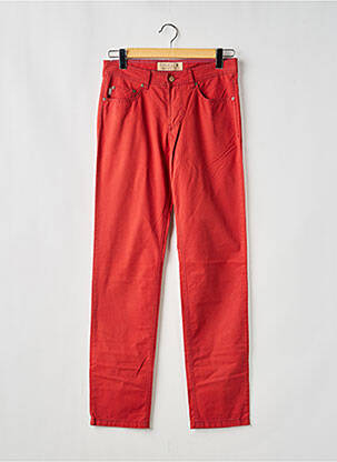 Pantalon slim tissage popeline taille normale orange DIGEL homme