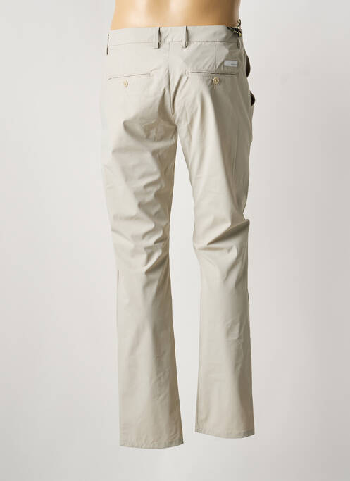 Pantalon chino tissage popeline taille normale beige TELERIA ZED homme