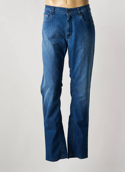 Jeans coupe droite stretch taille normale bleu TELERIA ZED homme