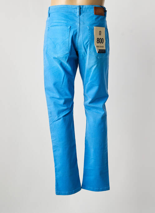 Jeans coupe slim fermeture boutonnée sur le devant taille normale bleu SERGE BLANCO homme