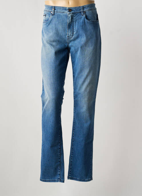 Jeans coupe slim stretch taille normale bleu TELERIA ZED homme