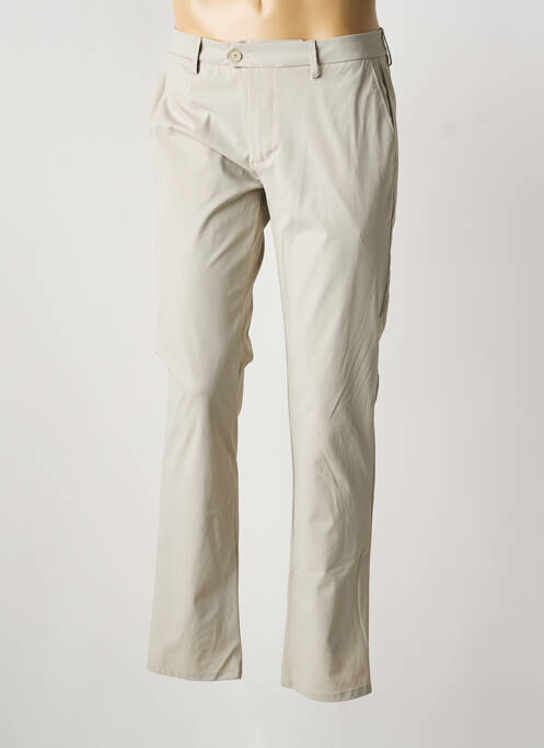 Pantalon chino tissage popeline taille normale beige TELERIA ZED homme