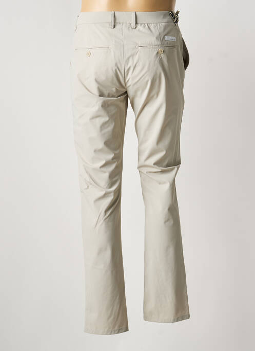Pantalon chino tissage popeline taille normale beige TELERIA ZED homme
