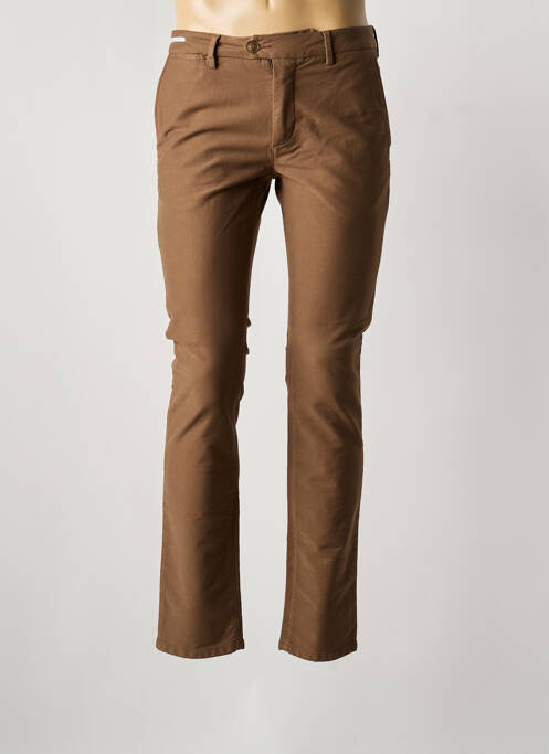 Pantalon chino tissage popeline taille normale gris TELERIA ZED homme