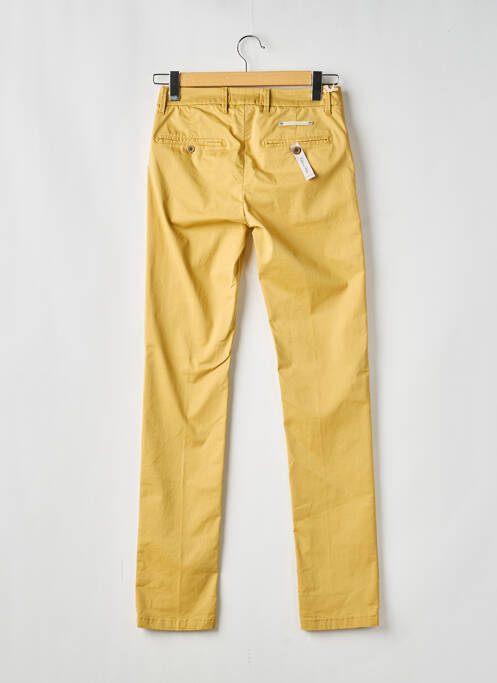 Pantalon chino tissage popeline taille normale jaune TELERIA ZED homme