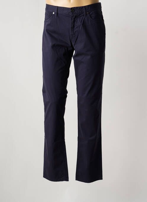 Pantalon slim tissage popeline taille normale bleu CERRUTI 1881 homme