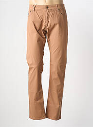 Pantalon slim tissage popeline taille normale marron MCS homme