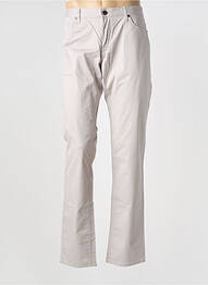 Pantalon droit tissage popeline taille normale gris CERRUTI 1881 homme