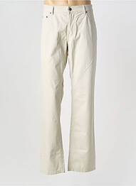 Pantalon droit tissage popeline taille normale beige DIGEL homme