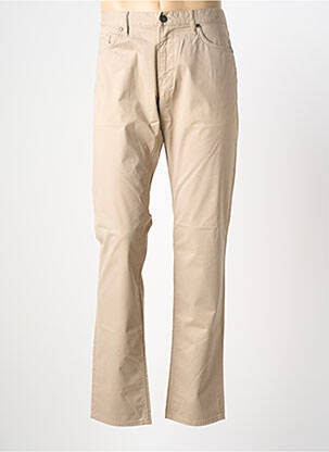 Pantalon slim tissage popeline taille normale beige MCLASSICS homme