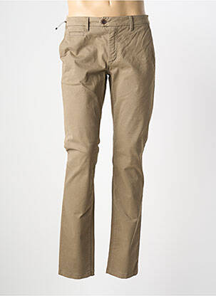 Pantalon chino tissage popeline taille normale vert TELERIA ZED homme