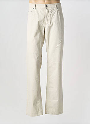 Pantalon droit tissage popeline taille normale beige DIGEL homme